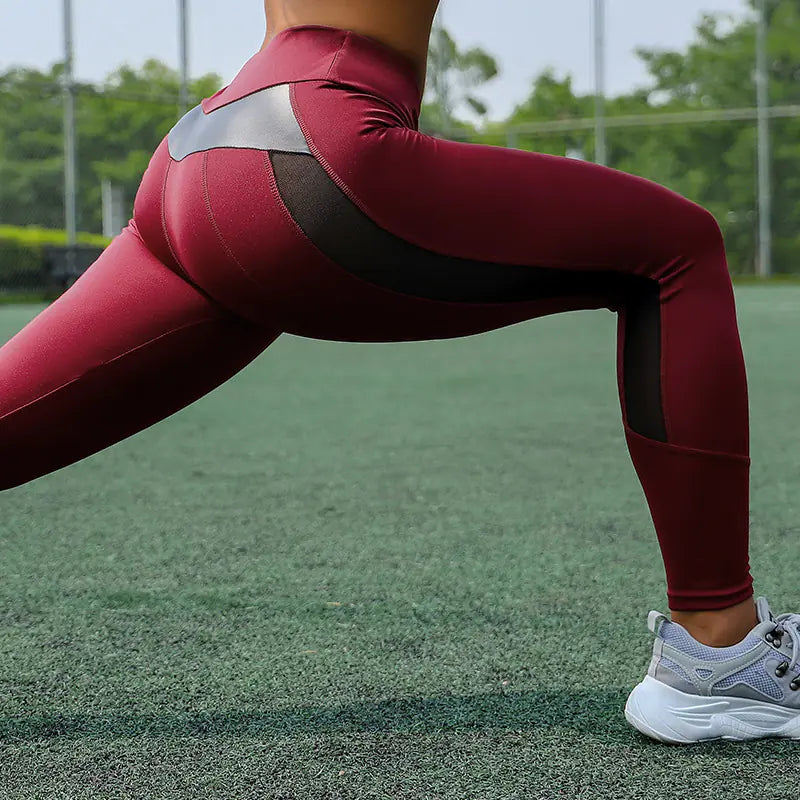 Milk Silk Mesh Nine-Point Pants and Leggings