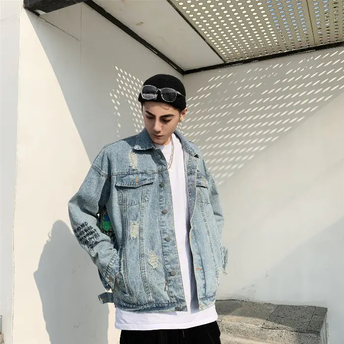 Women's Denim Jacket, Casual Loose Short Coat
