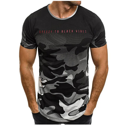 Men's Casual 3D Camouflage T-Shirt - Summer 2018 Design