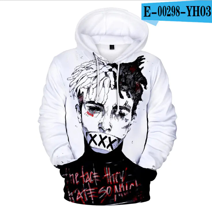 3D Digital Print Hoodie for Friday Wear