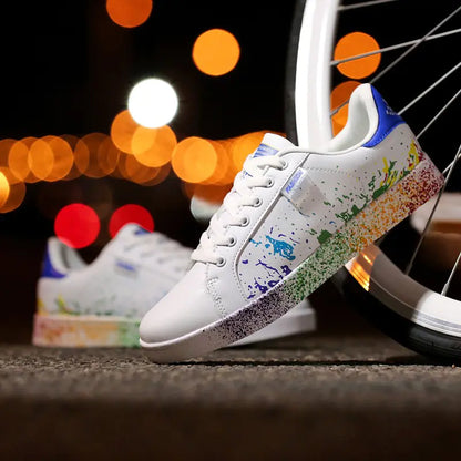 Casual Inkjet Sneakers for Students and Couples