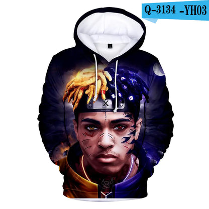 3D Digital Print Hoodie for Friday Wear