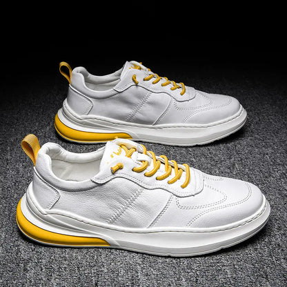 Casual Moccasin Sneakers with Cushioning (Genuine Leather)