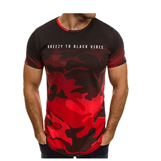 Men's Casual 3D Camouflage T-Shirt - Summer 2018 Design