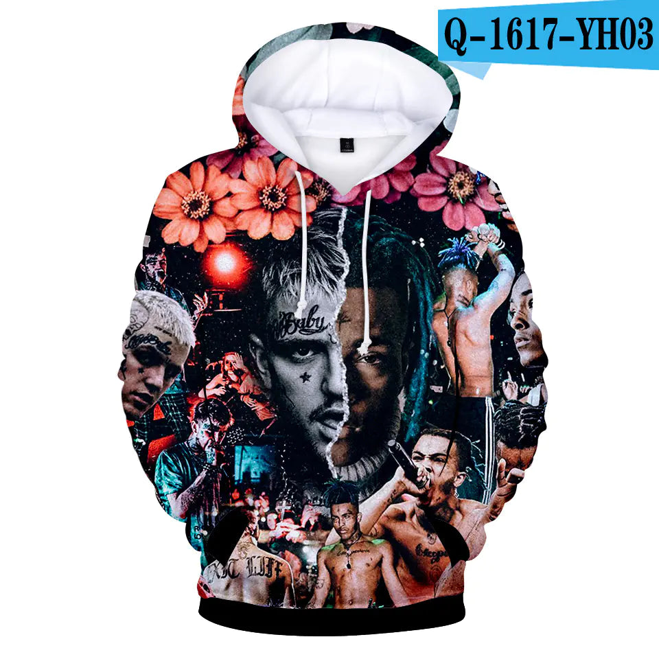 3D Digital Print Hoodie for Friday Wear