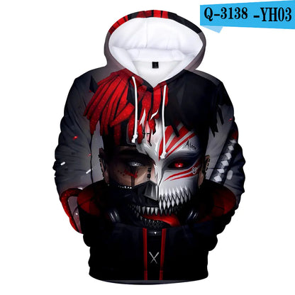 3D Digital Print Hoodie for Friday Wear