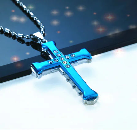 Men's Titanium Steel Cross Necklace