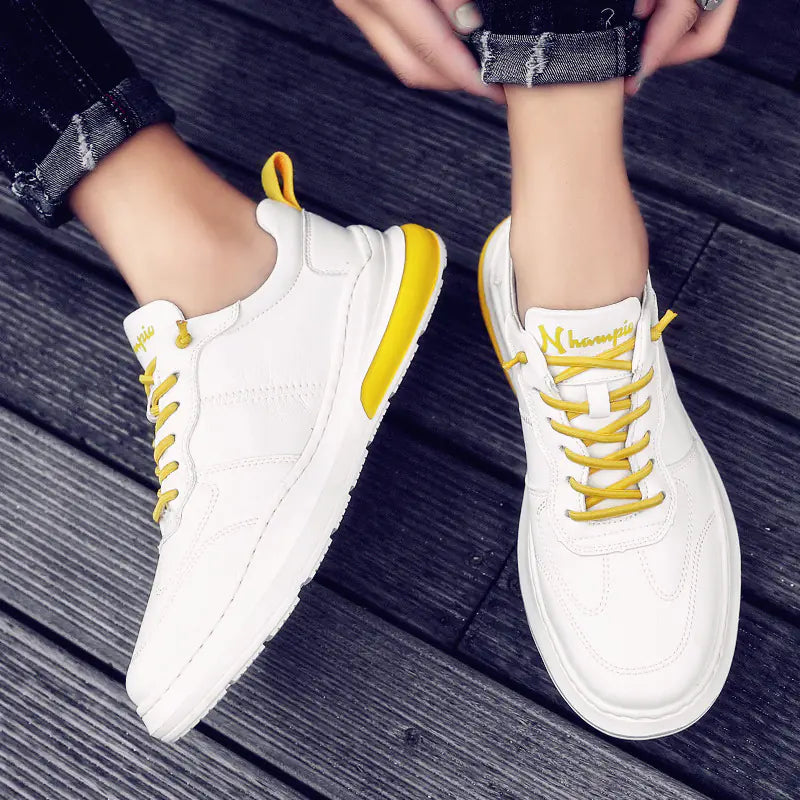 Casual Moccasin Sneakers with Cushioning (Genuine Leather)