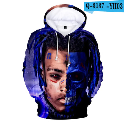 3D Digital Print Hoodie for Friday Wear