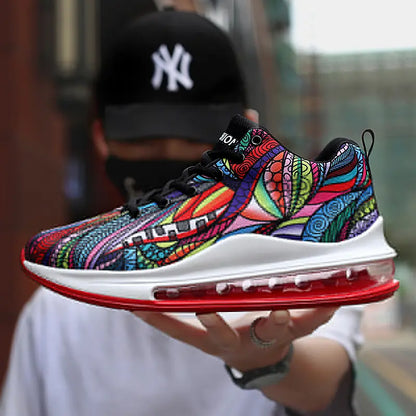 Colorful Low-Top Basketball Sneakers with Air Cushion