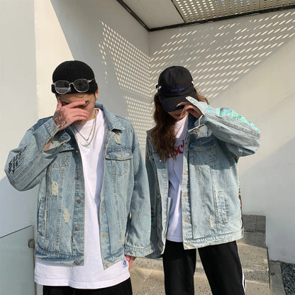 Women's Denim Jacket, Casual Loose Short Coat