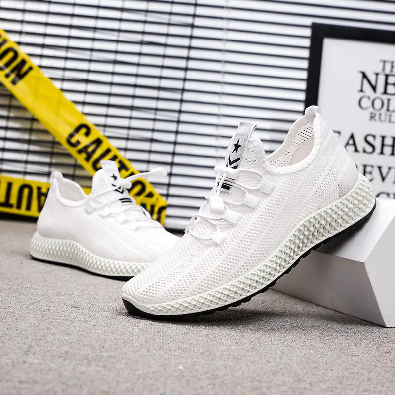 Men's Breathable Flyknit Sport Sneakers (Trendy Design)