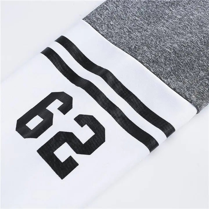 High-Waisted Stretch Fitness Leggings with Color Block