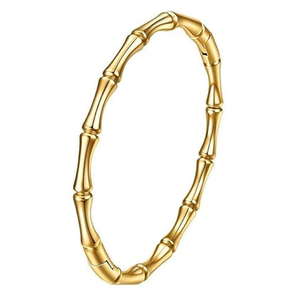 Bamboo Cuff Bangle Bracelet