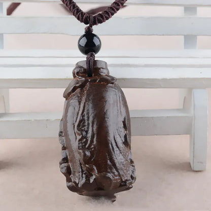 Handcrafted Wooden Fish Necklace - Ethnic Style Jewelry