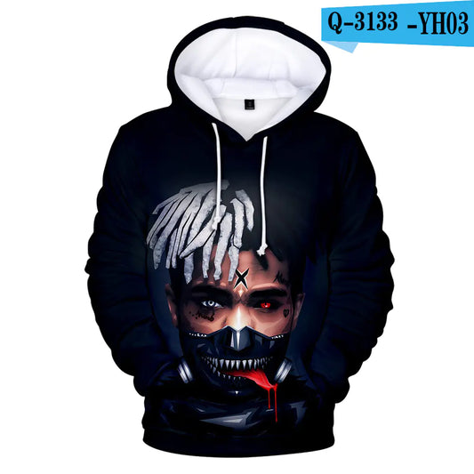 3D Digital Print Hoodie for Friday Wear